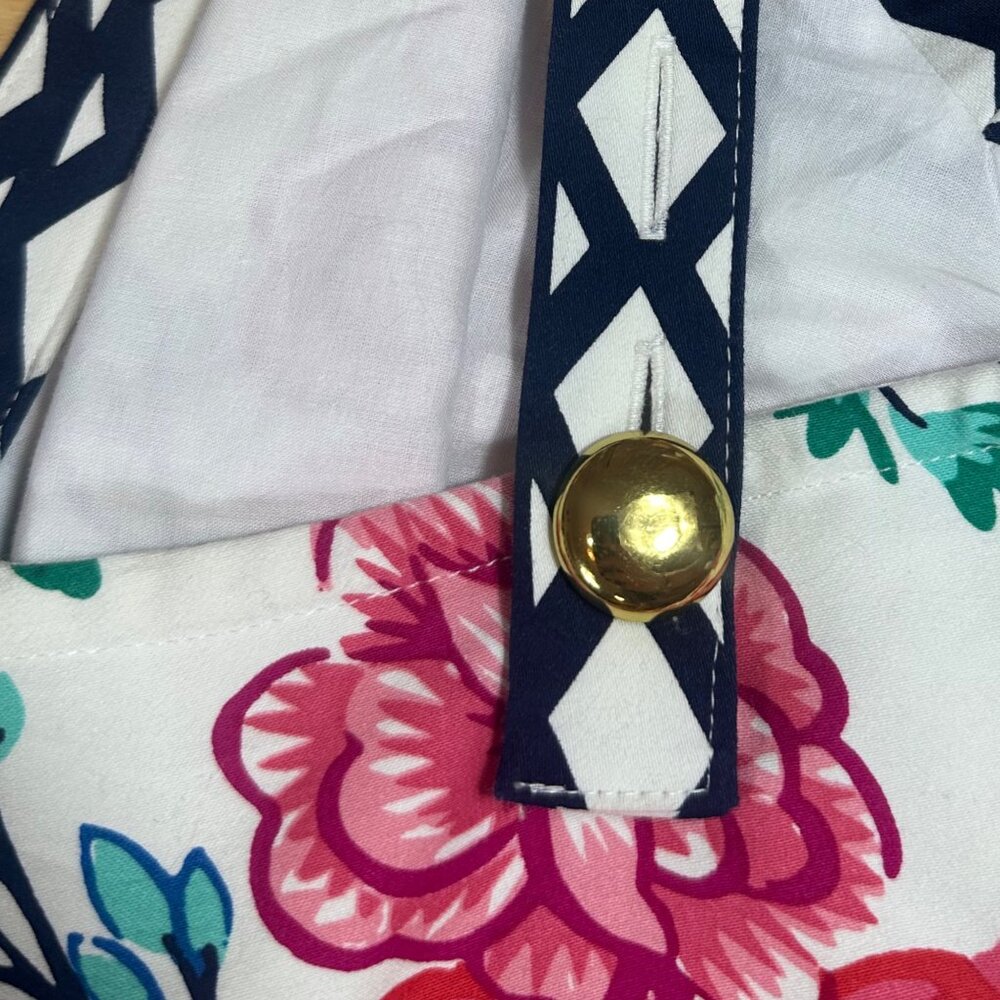 Eliza J Floral Wide-Leg Jumpsuit Crispy White Floral Size 8 - Picture 7 of 9